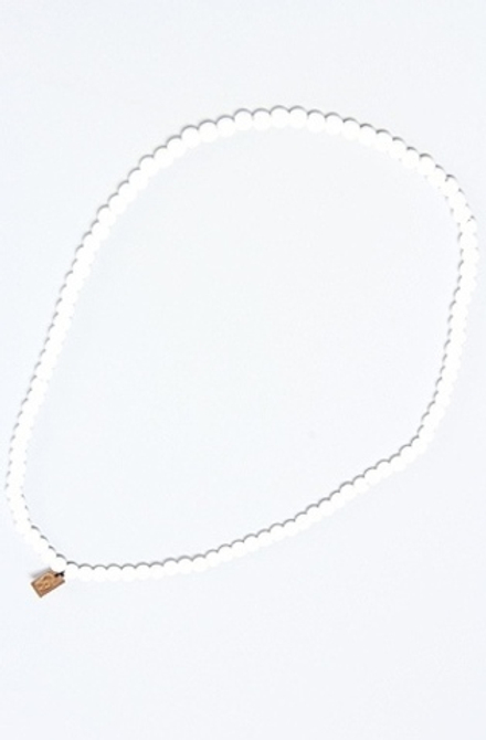 Деревянные бусы белые Good Wood NYC