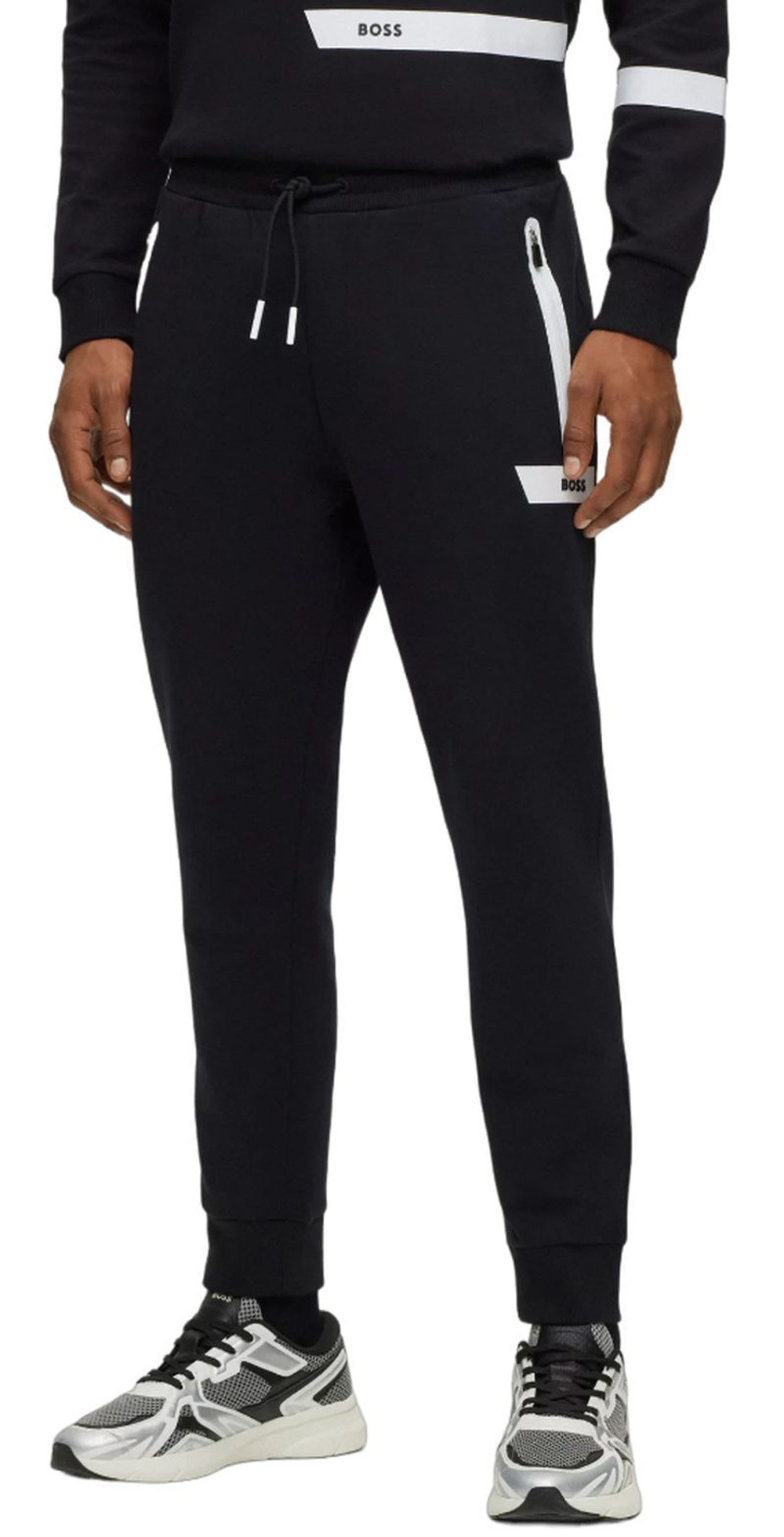 Мужские теннисные штаны BOSS Hadiko 1 Tracksuit Bottoms - черный