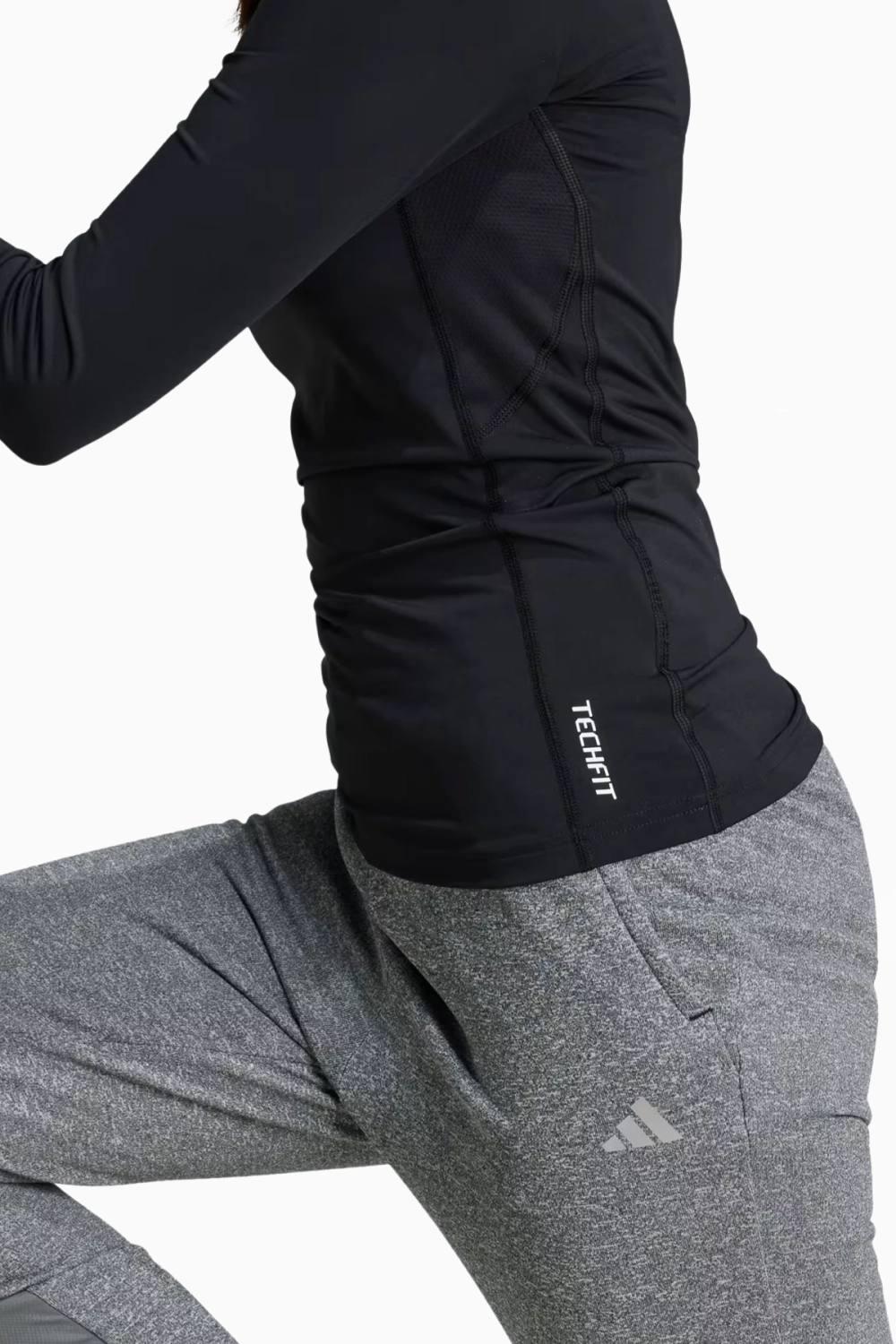 Термофутболка adidas Techfit LS Junior - черный