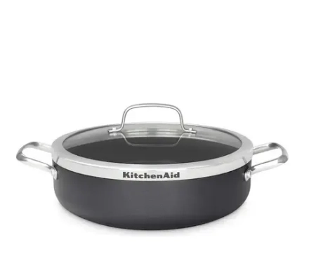 KitchenAid Кастрюля для тушения Aluline 28 см 4,2 л с крышкой