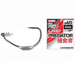 Крючки офсетные LUCKY JOHN Predator LJH357 №6/0, 3 шт