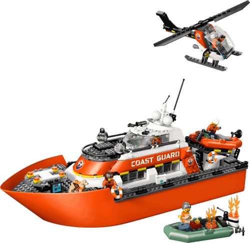Конструктор LEGO City 60504 Coast Guard Rescue Boat & Helicopter