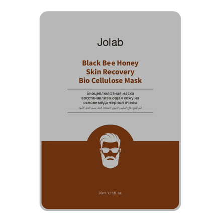 TIMELESS TRUTH MASK JOLAB Мужская биоцеллюлозная маска на основе меда черной пчелы 1 шт