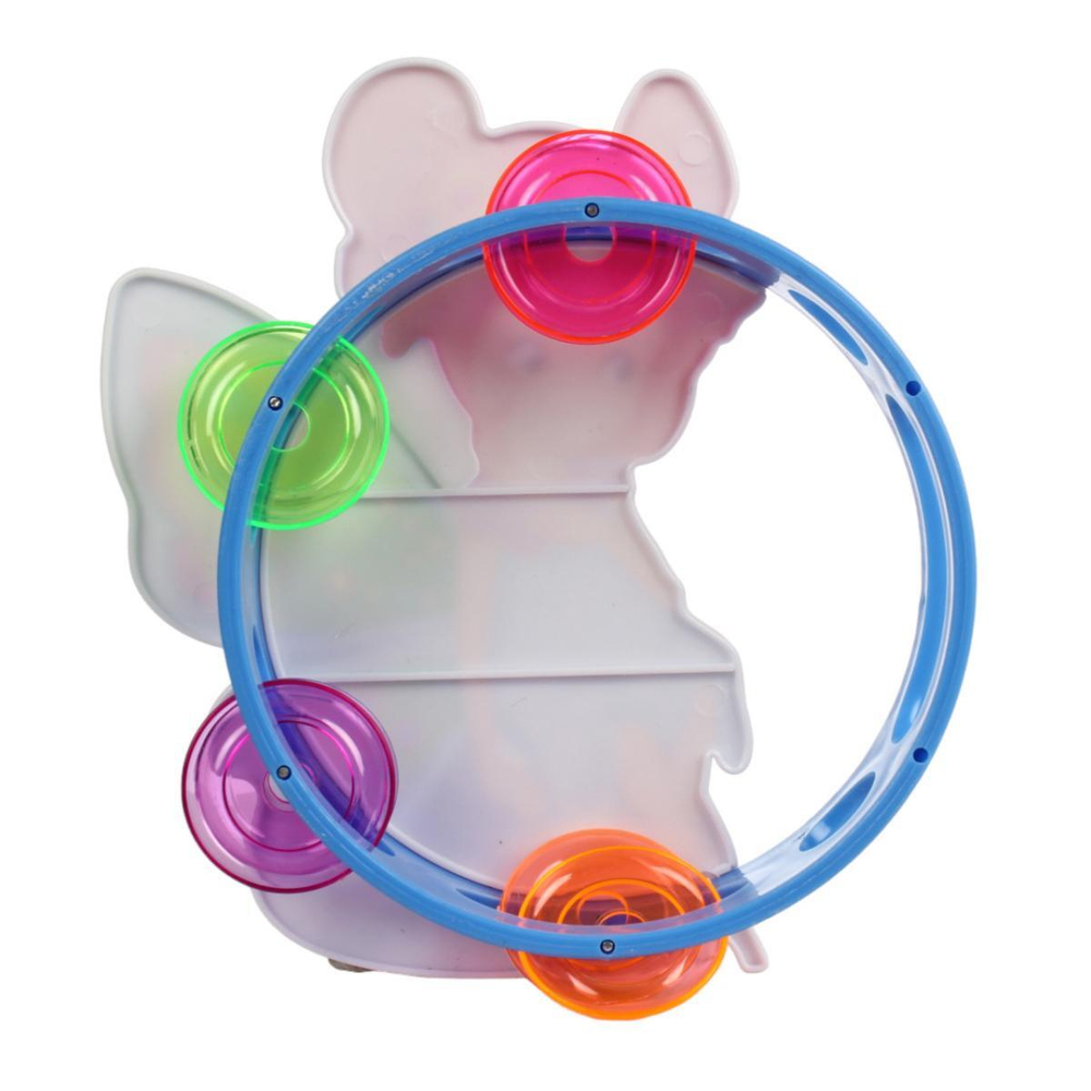 Бубен, яркие цвета, 2 вида в ассорт., в пакете 16,5*20,5*3,5 см. (YAKO)