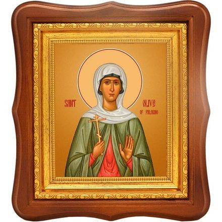 Оливия (Олива) Палермская святая мученица. Икона на холсте.