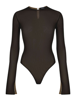 Боди лонгслив из сетки