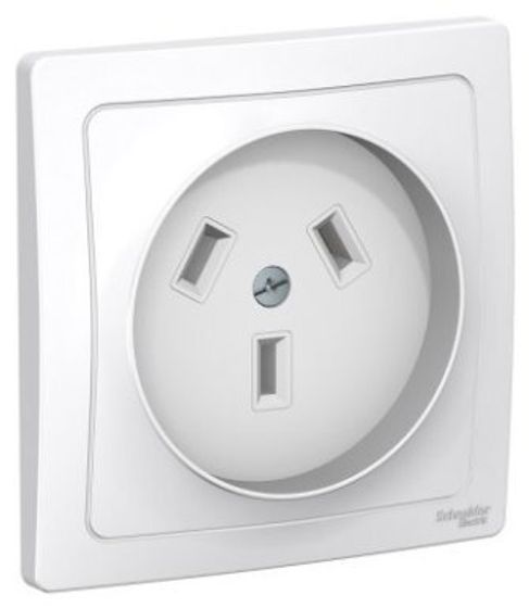 Розетка силовая СП BLANCA 2P+N 32А 250В бел. SchE BLNSR003231