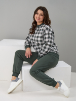 Костюм с брюками КБ-90М/хаки-клетка