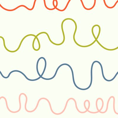 Стильные минималистичные цветные линии или волны