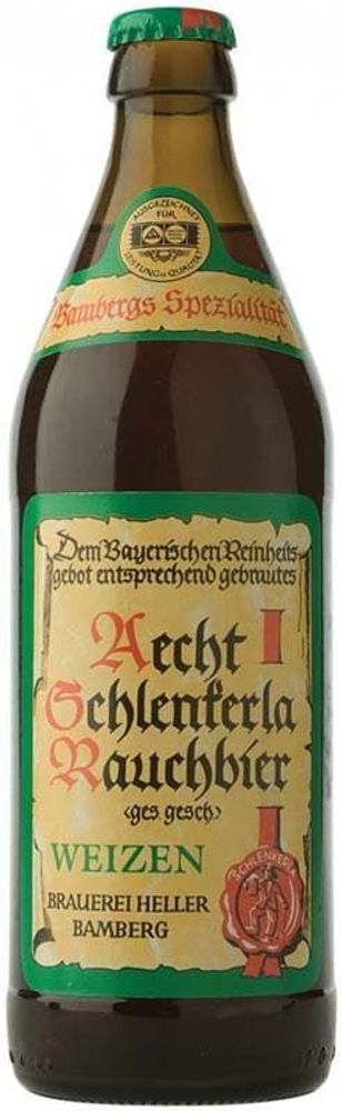 Пиво Шленкерла Раухбир Вайцен / Schlenkerla Rauchbier Weizen 0.5 - стекло
