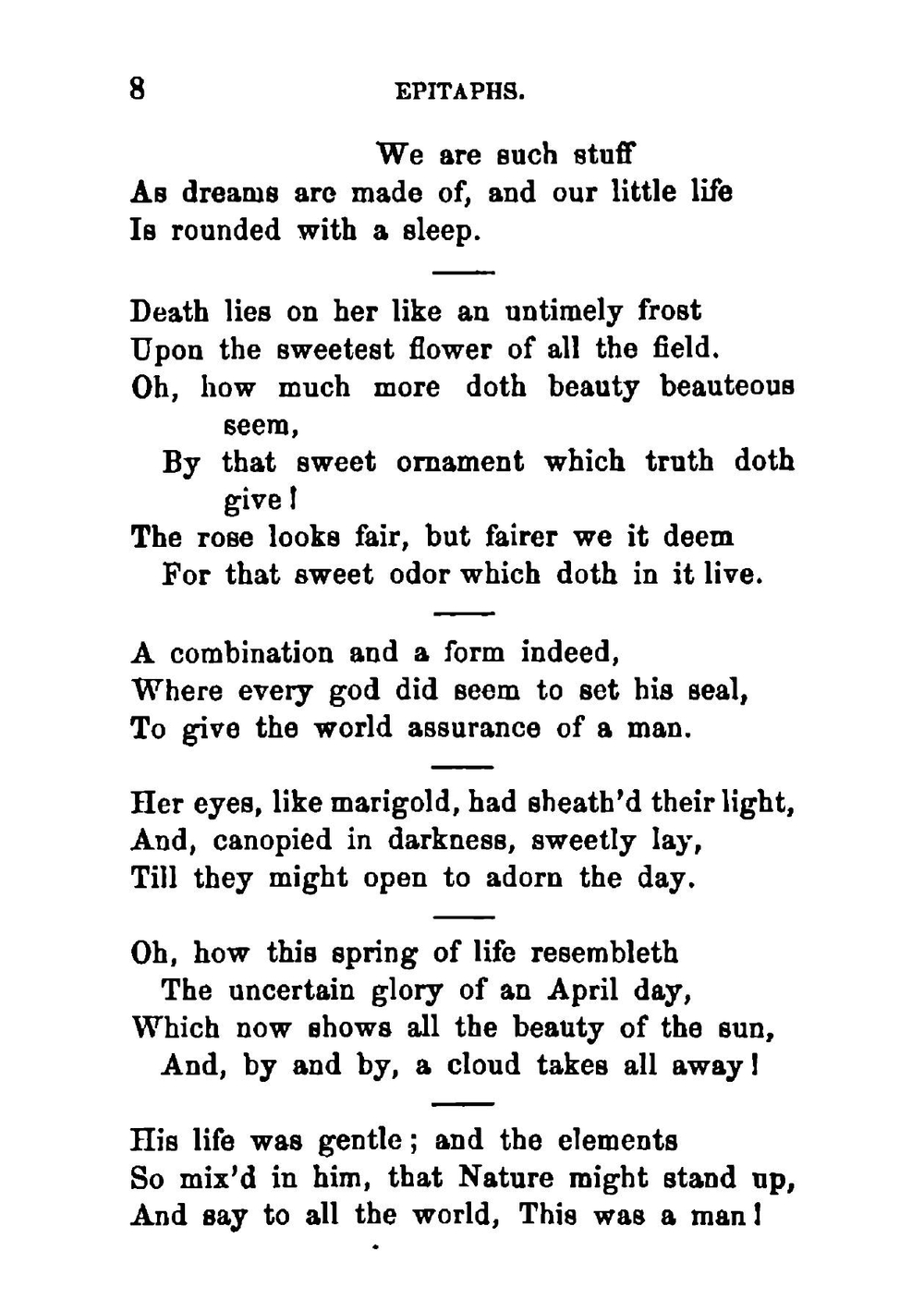 A collection of epitaphs, suitable for monumental inscriptions | Alpheus Cary