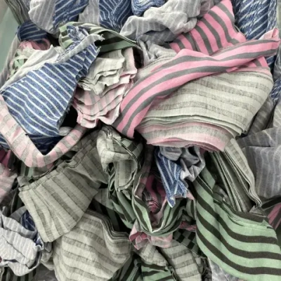 Ветошь цветная ХБ малый лоскут. Брикет 10 кг