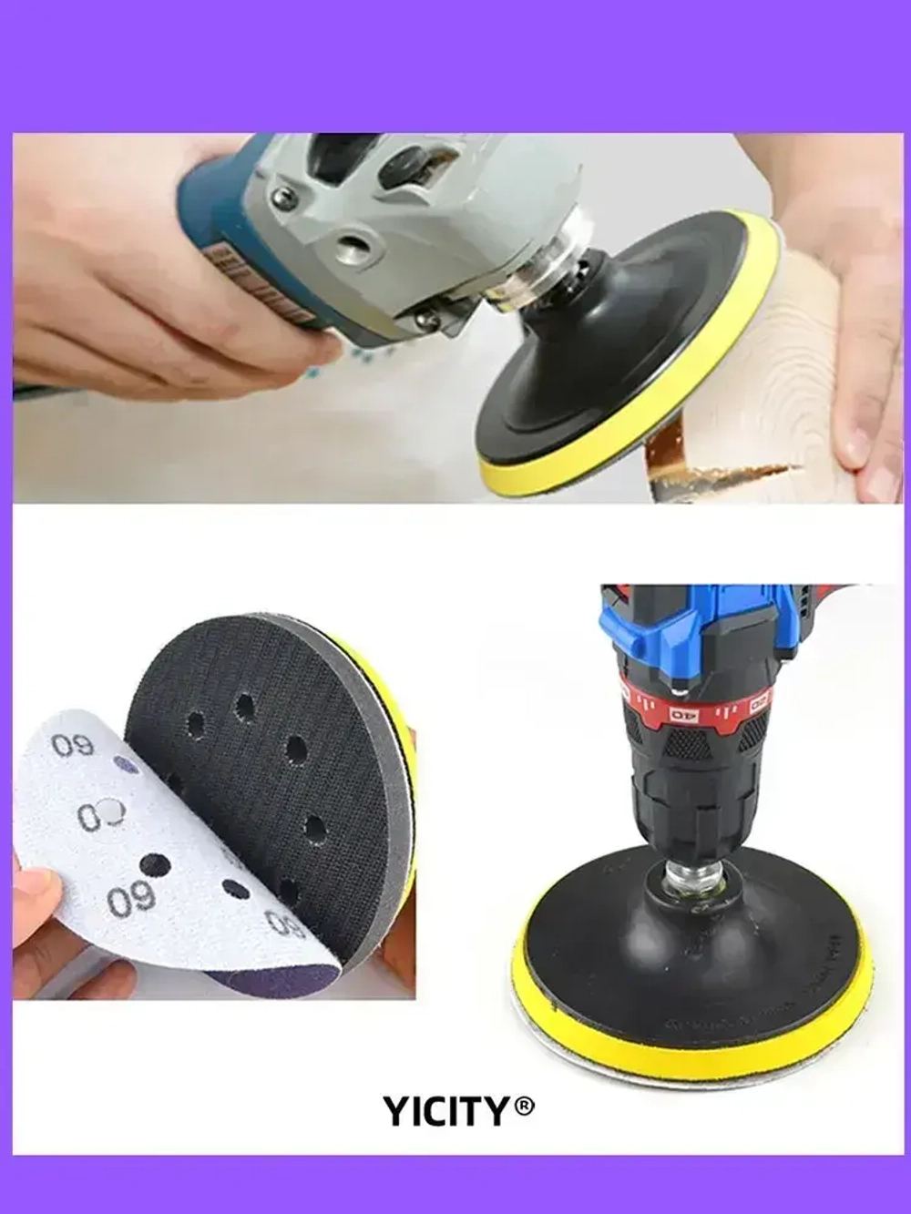 Круг (диск) шлифовальный , размер 125 мм/ 50шт / Р180,P240,P320,P400,P600;