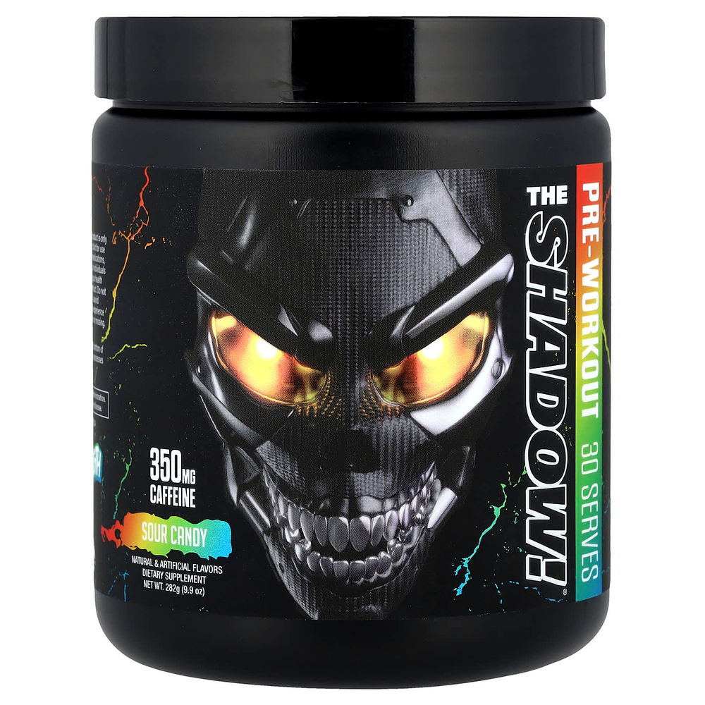 JNX Sports, The Shadow! ®, предтренировочная добавка, кислая конфета, 282 г (9,9 унции)