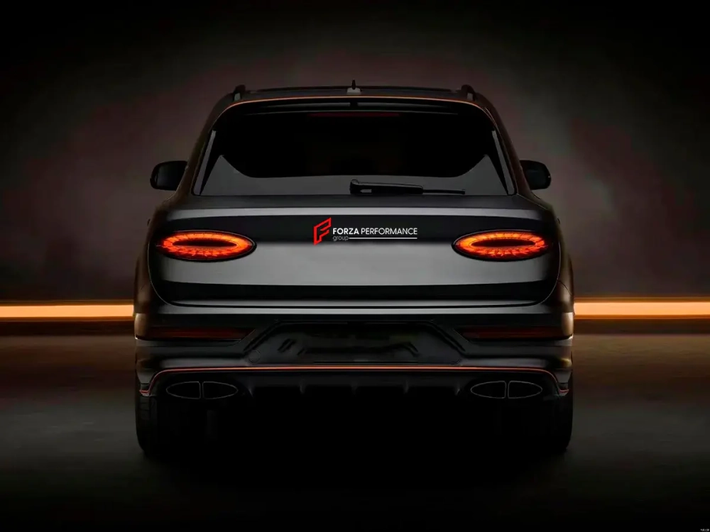 Губа переднего бампера и диффузор заднего бампера на замену для Bentley Bentayga 2020+ Бентли Бентайга