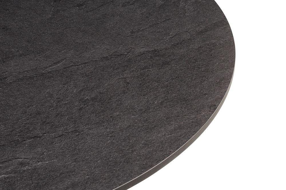 "Тюльпан" стол из HPL круглый Ø90см, цвет "серый гранит"
