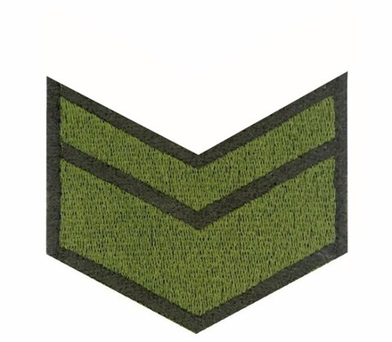 Нашивка за выслугу 6 лет оливковая (на липучке)