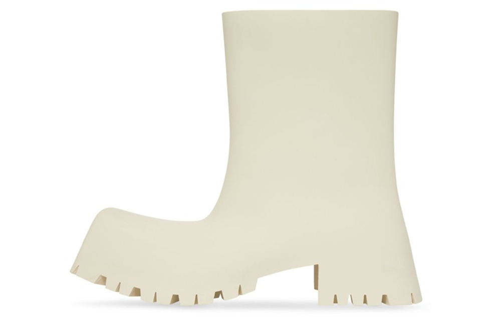 Balenciaga Trooper Rubber Boot White