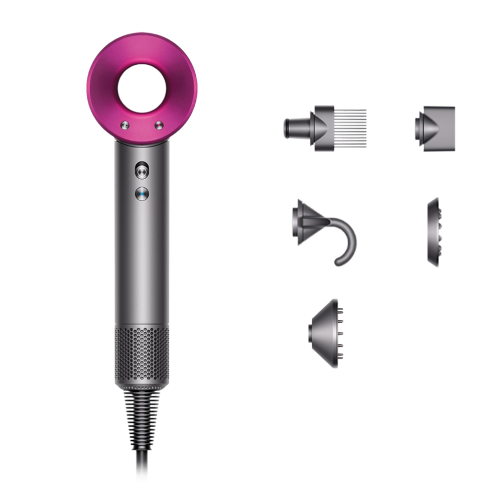 Фен Dyson HD07 Supersonic (Iron/Fuchsia) (2022) Фен для волос цвета «железо/фуксия». Подходит для кудрявых и волнистых волос любой длины