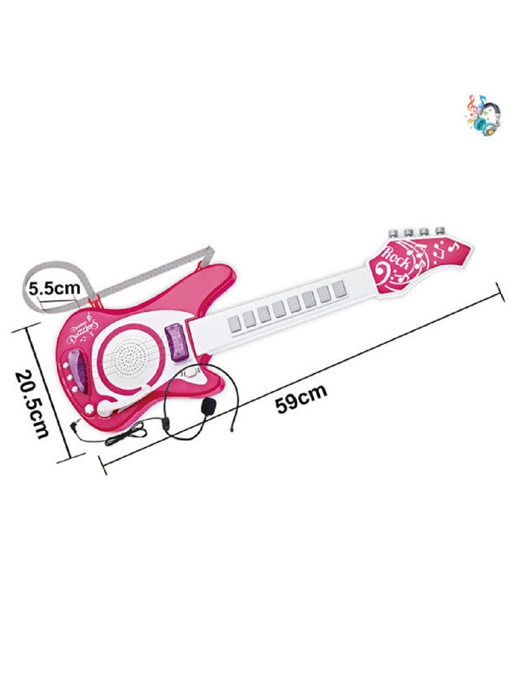 Гитара музыкальная с микрофоном, детская (200692442)