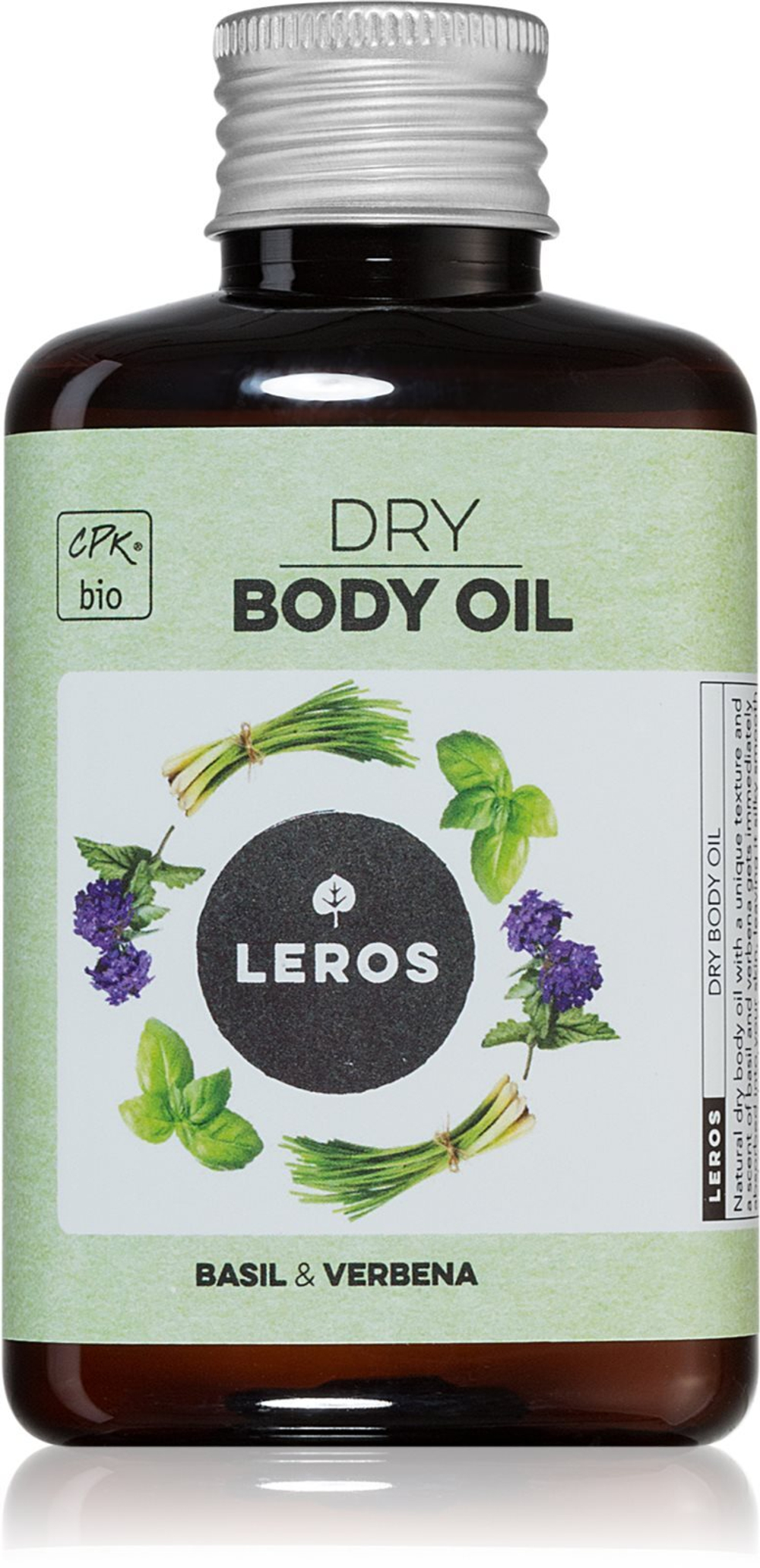 Leros Dry body oil basil & verbena - сухое масло /   100  ml  / GTIN 8594740600610