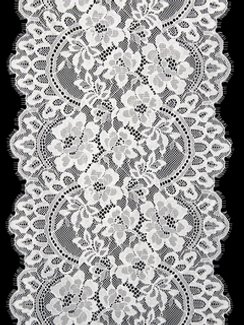 03-275 Кружево эластичное 23 см, теплый белый