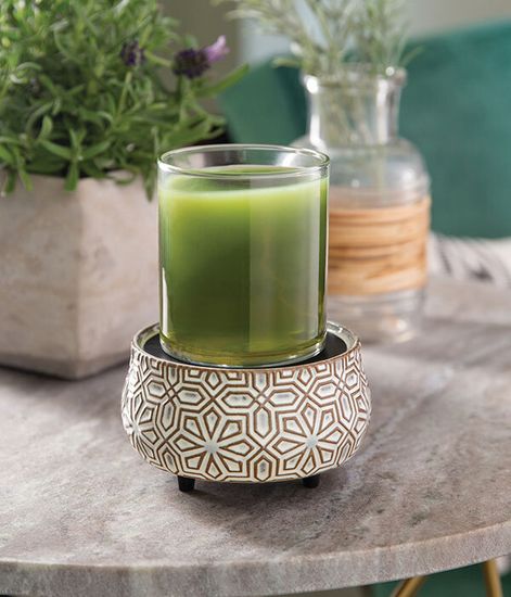Керамический воскоплав Бронзовая геометрия, Candle Warmers
