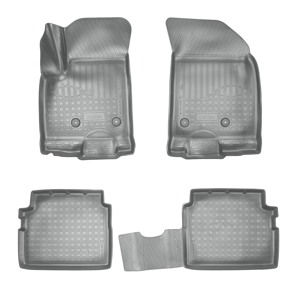 Ковры в салон Norplast/Unidec для Chevrolet Nexia (2020-)Полиуретан,Серый, арт.NPA11-C12-490-G