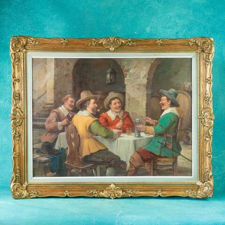 Картина «В винном погребе»