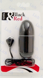 Черное водонепроницаемое виброяйцо. 8см.