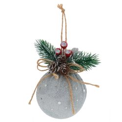 GAEM Набор из 3шт Украшение новогоднее "Шар", D8 см, L23 W8 H10 см