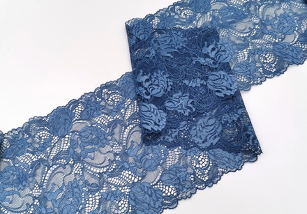 Эластичное кружево, 18см, вечерние сумерки, (Артикул: EK-1004.P), м