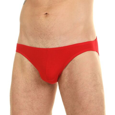 Красные мужские трусы-слипы с низкой посадкой (Размер: M) (Цвет: красный)