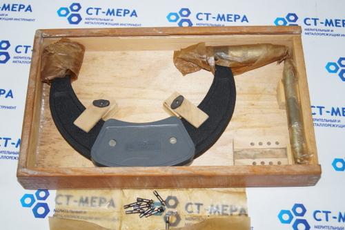 Микрометр резьбовой МВМ- 150 (125-150мм.) Ц/д 0,01мм. ГОСТ 4380-78 (4 пары вставок) Уценка