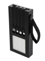 Внешний портативный аккумулятор 10000 мАч, 10 W, 2USB, Type-
