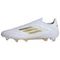 Элитные бутбольные ботинки Adidas F50 Низки для Вечернего белого/Золотого/Вечернего белого Унисекса