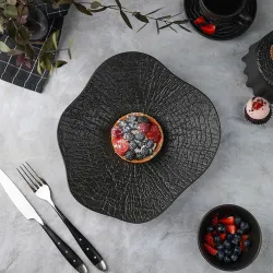 Тарелка d 26 см h4,7 см Wave Up Black Raw Wood P.L. Proff Cuisine [3]