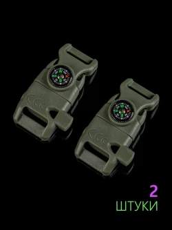 Фастекс со свистком, огнивом и компасом