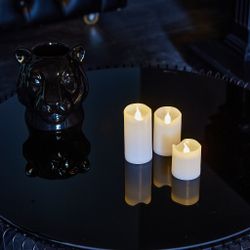 ULD-F060 WARM WHITE CANDLE SET3 Фигура светодиодная Свеча на батарейках CR2032 в-к. в составе набора из 3 штук. 1 светодиод. Теплый белый свет. TM Uniel