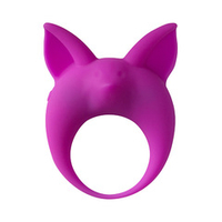 Фиолетовое эрекционное кольцо 3,5см с вибрацией Lola Games Mimi Animals Kitten Kyle Purple 7000-11lola