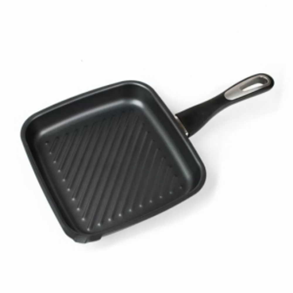 Сковорода "Гриль"углерод.сталь с антипр.покрю (индукция) D=260/240мм P.L. - Proff Cuisin