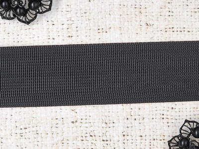 Лента ременная стропа 300D, ш. 3,8 см, 36 гр/м, чёрный