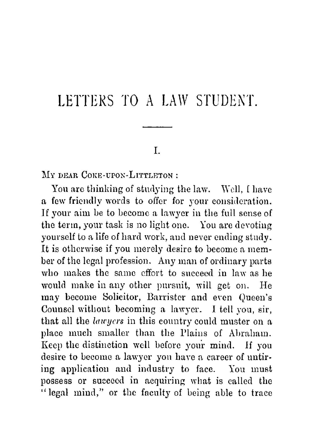 Letters To A Law Student | Jessel Burke Junius