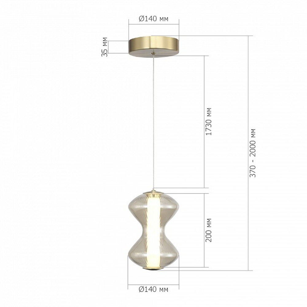 Подвесной светильник ST-Luce SPINE SL6136.203.01