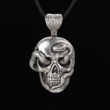 Кулон Череп змея