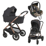 Детская коляска 3 в 1 Espiro Code 2025 и автокресло Pi Beige 10 clever black/Бежевый (Beige 109)