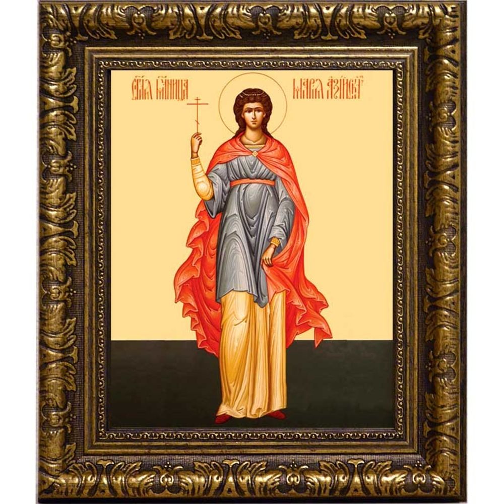 Мария Азийская мученица, дева. Икона на холсте.