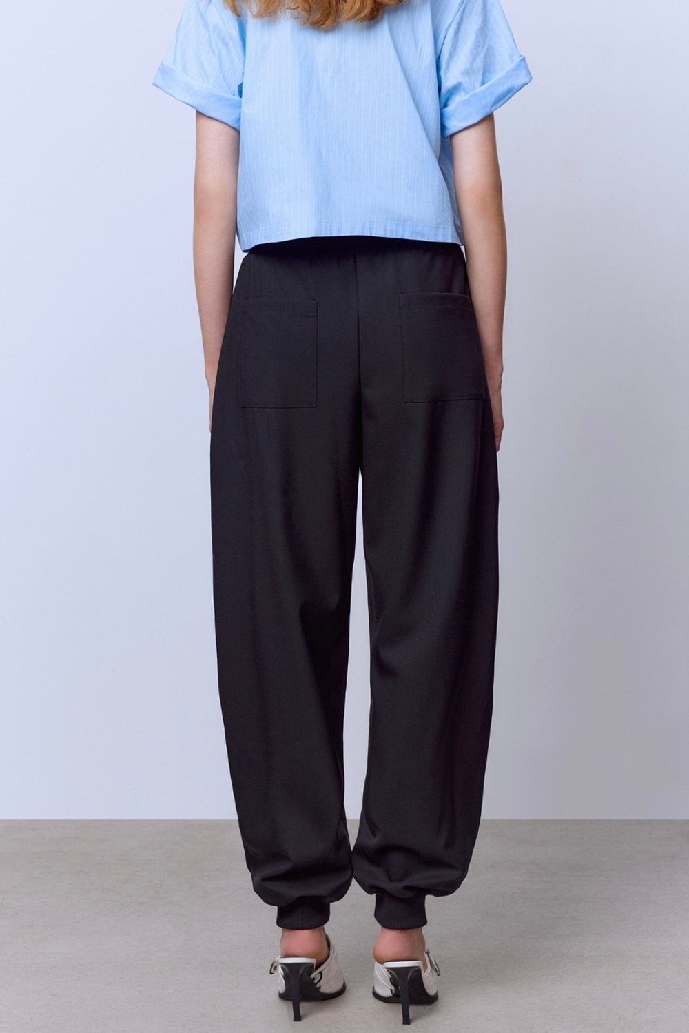 Брюки из итальянской шерсти с манжетами