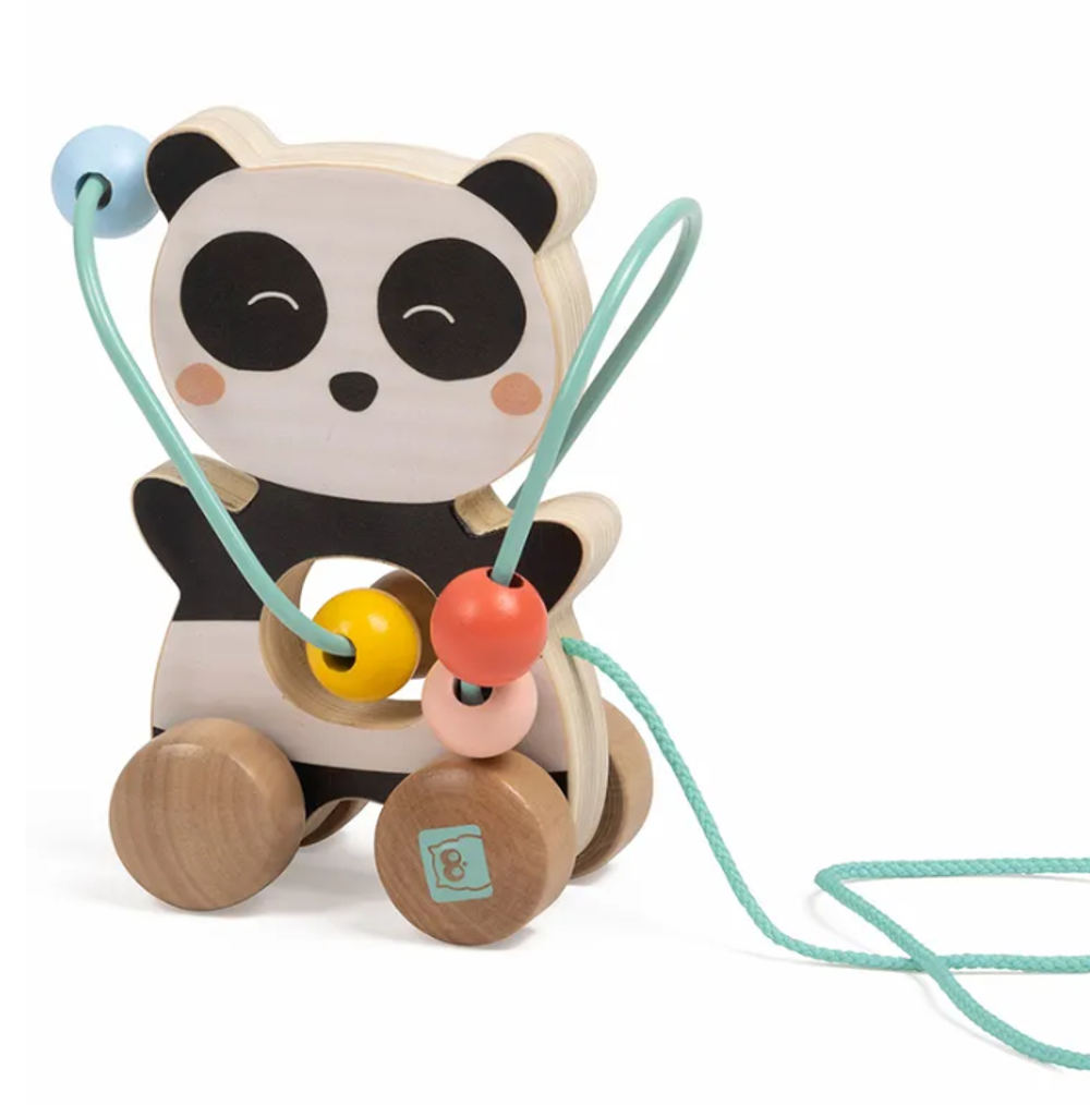 Детская развивающая игрушка "В мире животных" Каталка Панда