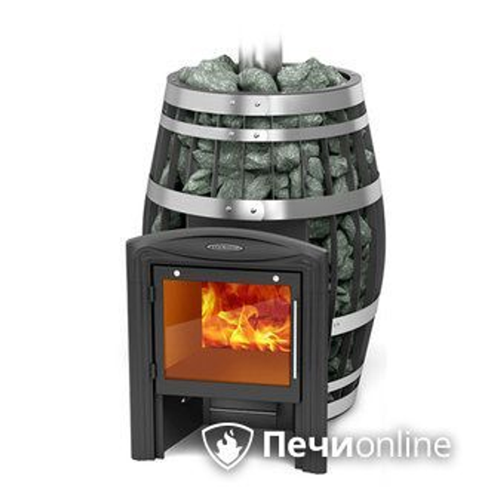 Печь для бани TMF Саяны XXL 2015 Carbon Витра с закрытой каменкой и теплообменником